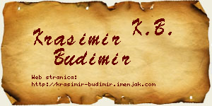 Krasimir Budimir vizit kartica